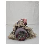Decorative Mouse Figurine with Floral Dress Decorative Mouse Figurine with Floral Dress