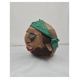 Hand-Carved Coconut Pirate Head Hand-Carved Coconut Pirate Head