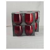 Crofton Ruby Red Stemless Wine Glasses Crofton Ruby Red Stemless Wine Glasses