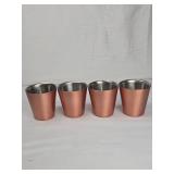 Copper-Colored Stainless Steel Tumbler Set Copper-Colored Stainless Steel Tumbler Set