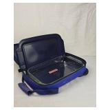 Pyrex Portable Glass Dish Set with Blue Carrying Case Pyrex Portable Glass Dish Set with Blue Carrying Case