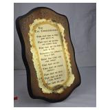 Ten Commandments Decorative Wall Plaque Ten Commandments Decorative Wall Plaque