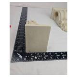 Decorative White Wall Corbel Pair Decorative White Wall Corbel Pair