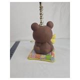 Brown Teddy Bear Table Lamp with Yellow Shade Brown Teddy Bear Table Lamp with Yellow Shade
