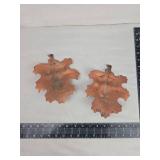 Copper Maple Leaf Face Wall Art Copper Maple Leaf Face Wall Art