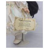 Bisque Porcelain Doll in White Lace Dress Bisque Porcelain Doll in White Lace Dress