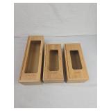 Bamboo Storage Box Set - Gallon, Quart & Snack Sizes Bamboo Storage Box Set - Gallon, Quart & Snack Sizes