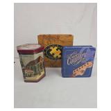 Decorative Metal Storage Tin Collection Decorative Metal Storage Tin Collection