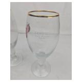 Stella Artois Gold Rim Beer Glasses Stella Artois Gold Rim Beer Glasses