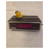 Spartus Digital Alarm Clock with Wood Grain Finish Spartus Digital Alarm Clock with Wood Grain Finish