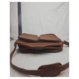 US Military Brown Leather Multi-Pocket Messenger Bag US Military Brown Leather Multi-Pocket Messenger Bag