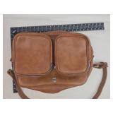 US Military Brown Leather Multi-Pocket Messenger Bag US Military Brown Leather Multi-Pocket Messenger Bag