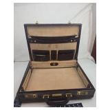 Classic Top Grain Leather Briefcase with Combination Locks Classic Top Grain Leather Briefcase with Combination Locks