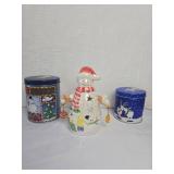 Christmas Holiday Decorative Tin Collection Christmas Holiday Decorative Tin Collection