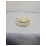 Lenox Porcelain Trinket Box with Floral Relief Lenox Porcelain Trinket Box with Floral Relief