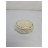 Lenox Porcelain Trinket Box with Floral Relief Lenox Porcelain Trinket Box with Floral Relief