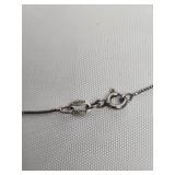 Blue and White Diamond Heart Pendant Necklace Blue and White Diamond Heart Pendant Necklace