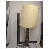 Mid-Century Wood and Brass Table Lamps Mid-Century Wood and Brass Table Lamps