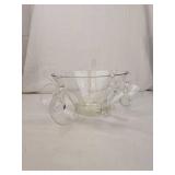 Mid-Century Modern Glass Punch Bowl Set Mid-Century Modern Glass Punch Bowl Set