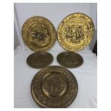 Dutch Brass Wall Plates Collection Dutch Brass Wall Plates Collection