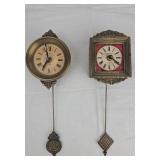 Mid-Century Brass Wall Clock Pendulums Mid-Century Brass Wall Clock Pendulums
