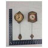 Mid-Century Brass Wall Clock Pendulums Mid-Century Brass Wall Clock Pendulums