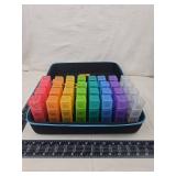 Monthly Pill Organizer with Travel Case Monthly Pill Organizer with Travel Case