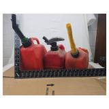 Red Plastic Gas Cans with Spouts Red Plastic Gas Cans with Spouts