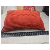 Designer Throw Pillow Set - Floral and Textured Red Designer Throw Pillow Set - Floral and Textured Red