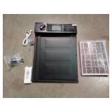 APPEARS NEW - Doirdon Automatic Chicken Coop Door Solar Powered, Cold Weather Electric Chicken Door Large Size Aluminum Door with Light Sensor & Timer with Power Off Emergency Mode 14.9 H x 11" W - Po