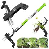 FACTORY SEALED - Stand Up Weed Puller Tool, Garden Dandelion Weeder Puller with Ergonomic 39 Long Handle, 4 Claws Steel Head & Foldable Foot Pedal, Heavy Duty Root Remover Tool Without Bending or Knee