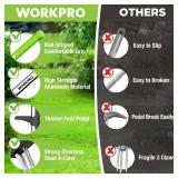 FACTORY SEALED - Stand Up Weed Puller Tool, Garden Dandelion Weeder Puller with Ergonomic 39 Long Handle, 4 Claws Steel Head & Foldable Foot Pedal, Heavy Duty Root Remover Tool Without Bending or Knee