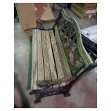 Decorative Cast Iron Garden Bench - 49.25 x 32"  - Retail: $175