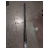 APPEARS NEW - U-Channel Sign Post/Delineator Post, 6-Foot x 3 Gray Painted, 1.12 lb/ft Steel, Pre-Drilled Holes (3 Pack)