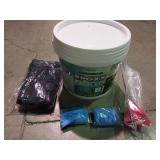 APPEARS NEW - Clear Self Leveling Garage Floor Epoxy Kit with Full Mixing Tools, 3 Gallon Industrial Highly Durable Epoxy Coating Kit, 100% Solids Resin Floor Paint for Concrete, Basements, Warehouses