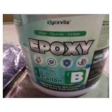 APPEARS NEW - Clear Self Leveling Garage Floor Epoxy Kit with Full Mixing Tools, 3 Gallon Industrial Highly Durable Epoxy Coating Kit, 100% Solids Resin Floor Paint for Concrete, Basements, Warehouses