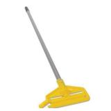 APPEARS NEW - Rubbermaid Commercial H136 Invader Aluminum Side-Gate Wet-Mop Handle, 1 dia x 60, Gray/Yellow