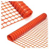 DOEWORKS Safety Fence, 4 ft x 250 FT Orange Plastic Mesh Fence Roll Barrier Netting for Construction and Event Fencing