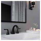 APPEARS NEW - Bathroom Sink Faucet, 8-Inch Widespread, 2-Handle, 3-Hole, NSF Certified, Spot Defense Matte Black Finish, LF049MALSDB  - Retail: $131