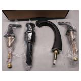 APPEARS NEW - Bathroom Sink Faucet, 8-Inch Widespread, 2-Handle, 3-Hole, NSF Certified, Spot Defense Matte Black Finish, LF049MALSDB  - Retail: $131