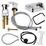 Karagas Salon Shampoo Bowl Faucet Vacuum Breaker Kit, Salon Shampoo Bowl Salon Sink Faucet & Vacuum Breaker with Sprayer and Hose for Shampoo Bed,Hair Salon Sink Faucet Sprayer Hose Set  - Retail: $60