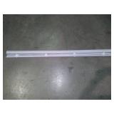 APPEARS NEW - Achim GII Morningstar Indoor Cordless Vinyl Light Filtering Window Mini Blind  Pearl White  64  L x 54  W  - Retail: $94