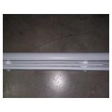 APPEARS NEW - Achim GII Morningstar Indoor Cordless Vinyl Light Filtering Window Mini Blind  Pearl White  64  L x 54  W  - Retail: $94