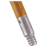 APPEARS NEW - Rubbermaid Commercial Products Lacquered-Wood Broom Handle With Threaded Metal Tip, 60, Natural for Floor Cleaning/Sweeping in Home/Office - set of 2