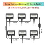 APPEARS NEW - NOVOSTELLA RGBW LED Flood Light Outdoor Interconnected, Color Changing Landscape Floodlights with RF Remote, 2700K White IP66 60W Uplighting for Halloween Christmas, for House Garden Yar