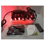 APPEARS NEW - NOVOSTELLA RGBW LED Flood Light Outdoor Interconnected, Color Changing Landscape Floodlights with RF Remote, 2700K White IP66 60W Uplighting for Halloween Christmas, for House Garden Yar