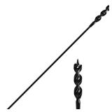 Flexible Installer Drill Bit for Pulling Wires Through Walls Ceilings and Sidewalks, 72-Inch Long, 3/4-Inch Auger with a Fish Eye Hole and Screw Point, 1/4 3-Flat Anti-Slip Shank.