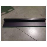 APPEARS NEW - Black Plastic Wall Floating Shelf - 36x7" (3" backing) - set of 2