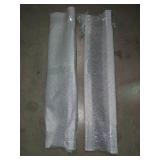 APPEARS NEW - Black Plastic Wall Floating Shelf - 36x7" (3" backing) - set of 2