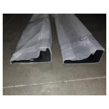 APPEARS NEW - Black Plastic Wall Floating Shelf - 36x7" (3" backing) - set of 2